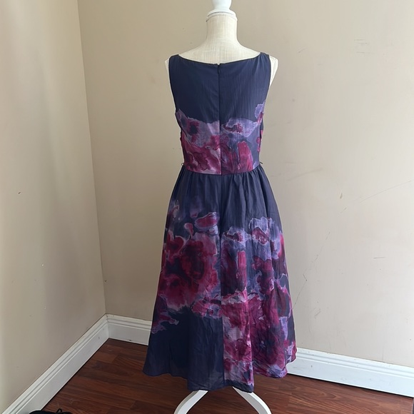 Neiman Marcus Lela Rose for Target Women’s Formal Dress Gown Purple Pockets Silk - Picture 6 of 8